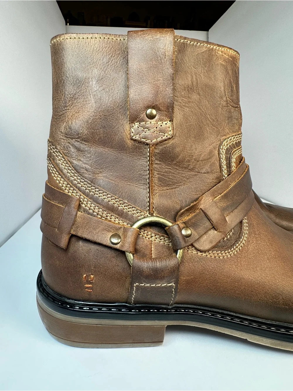 Roan by Bed Stu Colton II Leather Men's Boot Colors:Tan Greenland MM Size 11.5